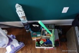 (MO) ASSORTED OFFICE/TOYS LOT; INCLUDES 2 NEW IN BOX FUTURAMA SPACE GUNS, A KIDS FISHING NET,