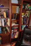 (BO) 6 SHELF BOOKCASE; WOODEN 6 SHELF BOOKCASE: 14 IN X 13 IN X 72 IN