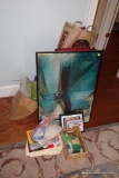 (BBR2) FOLDERS AND BINDERS LOT; INCLUDES 3 RING BINDERS, ACCORDION AND HANGING FOLDERS, PENCIL