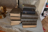 (REC) ANTIQUE BOOKS LOT; INCLUDES 14 HARDBACK VOLUMES.