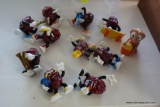 (REC) CALIFORNIA RAISINS FIGURINES; BAGGED LOT INCLUDES 10 OF THE POPULAR 80'S TOYS PLUS AN E.T.