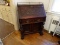 (DR) ANTIQUE 19TH C. MAHOGANY VICTORIAN HEAVILY CARVED SLANT FRONT DESK- OWNED BY CONFEDERATE GEN.