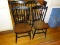 (DR) 4 STENCILED PAINTED HITCHCOCK CHAIRS WITH CHERRY PLANK BOTTOM SEATS- 17