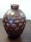 (LR) VINTAGE AMETHYST AND BUBBLE PATTERN VASE- 9