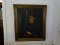 (LR) ANTIQUE FRAMED PORTRAIT OF WOMAN IN MOURNING DRESS BY VON JOST- FAMILY BELIEVES IT IS POSSIBLY