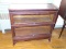 (DOWN BED) ANTIQUE MAHOGANY MACEY'S 2 STACK BOOKCASE- ORIGINAL FINISH- 34