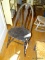 (BED 3) VINTAGE MAHOGANY BOW BACK CHAIR- NEEDS TLC- 17