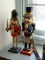 (BED 3) 2 PAINTED WOODEN SOLDIER NUTCRACKERS- 15