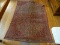 (BED 3 )SEMI- ANTIQUE PERSIAN RUG- FINELY WOVEN- 4'3