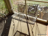 (PATIO) METAL AND MESH WIRE LOVE SEAT- 36