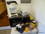 (UTILITY RM) SMALL TAPPAN MICROWAVE AND MR. COFFEE COFFEE MAKER