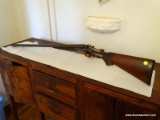 (DR) ANTIQUE T. W. TIGNOR- RICHMOND, VA. DOUBLE BARREL 12 GAUGE SHOTGUN- ENGRAVED PLATE- MAHOGANY