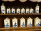 WINDMILL PAINTED CANISTER SET; TOTAL OF 5 LARGE CANISTERS WITH LIDS FOR FLOUR, TEA, COFFEE, SUGAR,