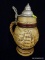 VINTAGE BEER STEIN; HANDCRAFTED BY CERAMARTE OF BRAZIL FOR AVON. MADE IN 1977, NUMBERED A 62052.