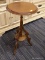 VICTORIAN PLANT STAND; WALNUT PLANT/CANDLE STAND. MEASURES 16 IN X 31 IN