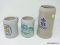 BEER MUGS; LOT OF 3 GERMAN BEER COMPANY ADVERTISING MUGS (1 FOR LOWENBRAU, 1 FOR WURZBURGER, AND 1