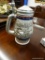 VINTAGE BEER STEIN; EARLY AUTOMOBILE THEMED. HANDCRAFTED BY CERAMARTE IN BRAZIL EXCLUSIVELY FOR
