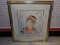 (DIS) NUMBERED LITHOGRAPH WITH PERSONAL NOTE BY/FROM ARTIST EDNA HIBEL. IMAGE OF A YOUNG BOY WEARING