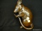 ROYO JAPAN BRONZE MOUSE; POLISHED TO A RICH BROWN FINISH, STANDS ABOUT 8.5 IN TALL. VERY HEAVY,