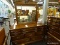 MAHOGANY MIRRORED DRESSER SET; CHIPPENDALE STYLE PIECE MATCHES LOTS #90, #91, AND #96. RECTANGULAR