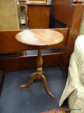 OAK PLANT STAND; MEASURES 13 IN X 21 IN. GREAT FOR PLANTS, AS AN END TABLE AND WHATEVER YOU CAN