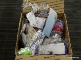 (TAB) DEALERS BOX LOT; INCLUDES COSTUME JEWELRY CONTENTS OF EARRINGS, NECKLACES AND RINGS