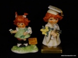 (DIS) REDHEAD HUMMEL FIGURINES; PAIR OF THE POPULAR GOEBEL PORCELAIN FIGURINES BY ARTIST CHARLOTTE