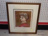 (DIS) ARTWORK; NUMBERED LITHOGRAPH FROM THE CHILDREN SERIES BY ARTIST EDNA HIBEL. 4 OF 4, MEASURES