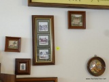 (ENTRANCE HALL) 5 MINIATURE FRAMED PICTURES- 2 WATERCOLORS BY JEAN PERRY-HORSE-3