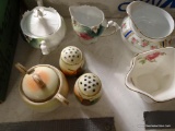 (DR) 3 SETS OF CREAM AND SUGAR- PRINCESS ROSE- BAVARIA, SET MARKED NIPPON, HAND PAINTED UNMARKED