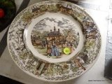 (DR) 4 WEDGEWOOD HISTORICAL COLLECTOR PLATES- 2 WILLIAMSBURG, JAMESTOWN AND YORKTOWN