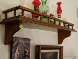 (DR) CHERRY WALL SHELF WITH GALLERY- 27