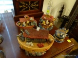(DR) 4 RESIN PAINTED NOAH'S ARK ITEMS- 6