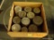 (DEN) TRAY LOT OF 11 ANTIQUE SNUFF ADVERTISING CANS - MOST WITH CONTENTS- SQUARE, 3 SCOTCH, 2