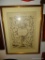 (DEN) FRAMED ENGRAVED PLATE FROM THE ILLUSTRATED LONDON TIMES OF FAMILY TREE OF QUEEN VICTORIA IN
