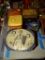 (DEN) LOT OF VINTAGE TINS WITH PHOTOS OF ROYAL ENGLISH FAMILY MEMBERS: 1 IS A SOUVENIR TIN TO THE