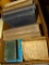 (DEN) BOX LOT OF ANTIQUE BOOKS: THE CHILD'S WORLD, NEW WORLD SPELLER, PRACTICAL ENGLISH FOR HIGH