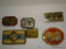 (DEN) VINTAGE TIN LOT DEPICTING KING GEORGE VI AND QUEEN ELIZABETH (6 TINS TOTAL)