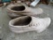 (OUT) PAIR OF CONCRETE SHOE YARD ORNAMENTS: 8 IN X 10 IN X 4 IN