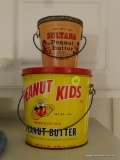 (KIT) 2 ANTIQUE PEANUT BUTTER ADVERTISING TINS- SULTANA- 4