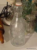 (KIT) HATCHER'S DAIRY 1 QT. MILK BOTTLE WITH STOPPER