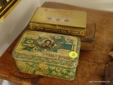 (KIT) 3 ANTIQUE ADVERTISING TINS- LOFTS CANDY ( MOST OF THE LETTERING HAS FADED) 8