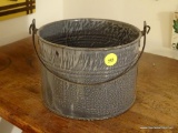 (KIT) ANTIQUE GRAY ENAMEL PAIL- 5