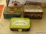 (DEN) 3 SMALL ANTIQUE TOBACCO ADVERTISING TINS-PLAYER'S NAVY CUT CIGARETTES (SOME MINOR PAINT