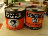 (DEN) 2 ANTIQUE SIR WALTER RALEIGH TOBACCO ADVERTISING TINS- ( BOTH IN EXCELLENT CONDITION)-5