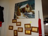 (DEN) WALL LOT OF PICTURES- LIGHT UP WINTER MILL SCENE-18