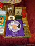 (DEN) TRAY LOT OF 5 ROYAL BRITISH FAMILY COLLECTIBLE TINS- 6