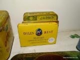 (DEN) 3 ANTIQUE DILL'S TOBACCO ADVERTISING TINS FROM J. G. DILL CO., RICHMOND, VA. - EACH REPRESENTS