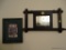 (UBTH) ANTIQUE TOWEL BAR WITH MIRRORED BACK: 19 IN X 4 IN X 12 IN. INCLUDES A FRAMED AND DOUBLE