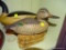 (DUCK) CARVED DUCK DECOY OF A GREEN WINGED TEAL BY JAMES REEP: 9 IN LONG